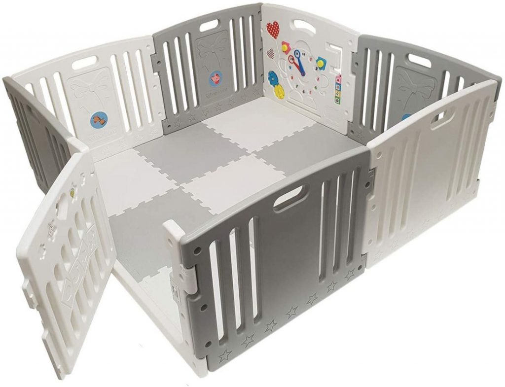 Box for Bambini Portatile Box for Bambini con 50 Palline Box per Bambini Color : Gray, Size : 120 × 120cm Centro di attività di Sicurezza for Bambini Extra Large 
