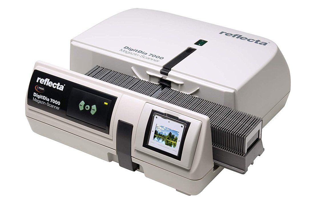 Scanner autonomo per diapositive e negativi, display IPS da 7“ / 17,8 cm,  22 MP - PEARL