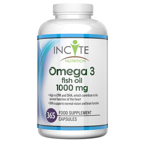 Incite Nutrition Omega 3 fish oil 365 cpr