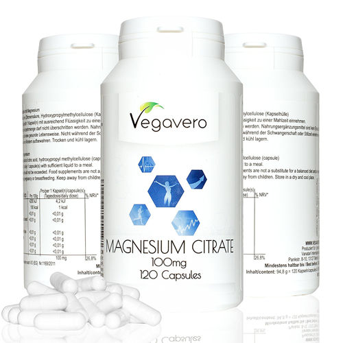 Vegavero Magnesium Citrate 120 cpr