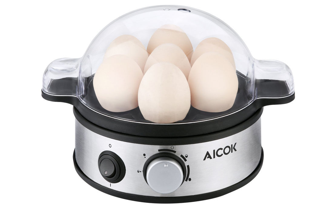 6 Portauova Verde con Separatore Tuorlo d Uovo Antiaderente Egg Cooker Boiler BPA Free/Approvato dalla FDA/Lavabile in Lavastoviglie Cuociuova 