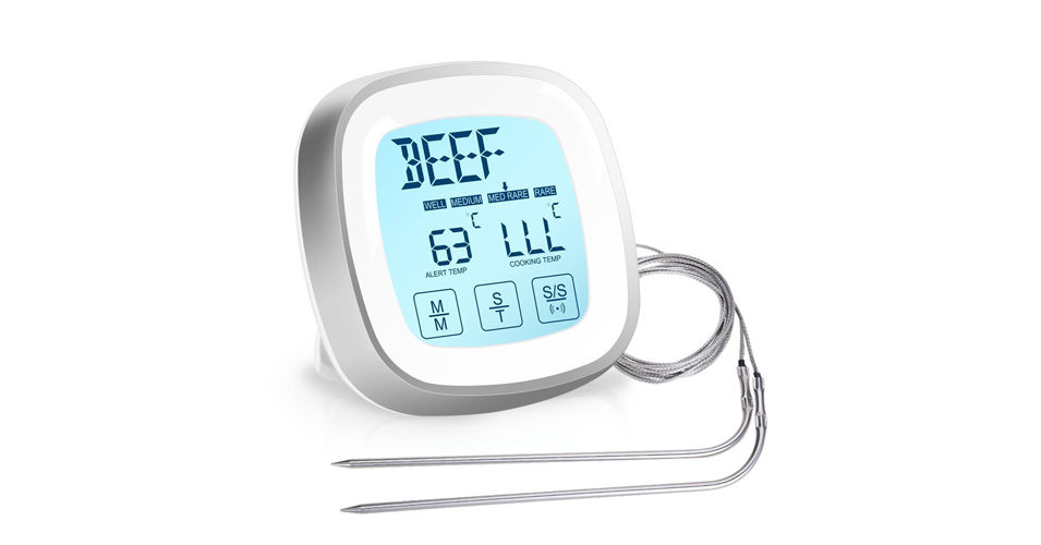 Termometro da Cucina per Alimenti Sonda Latte Carne Pesce Dolci Vino  Analogico