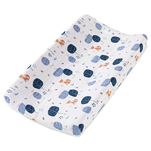 Camcam Copenhagen Cuscino Per Fasciatoio 50 X 65 Cm, Sashiko Mint Cotone Bio P8918