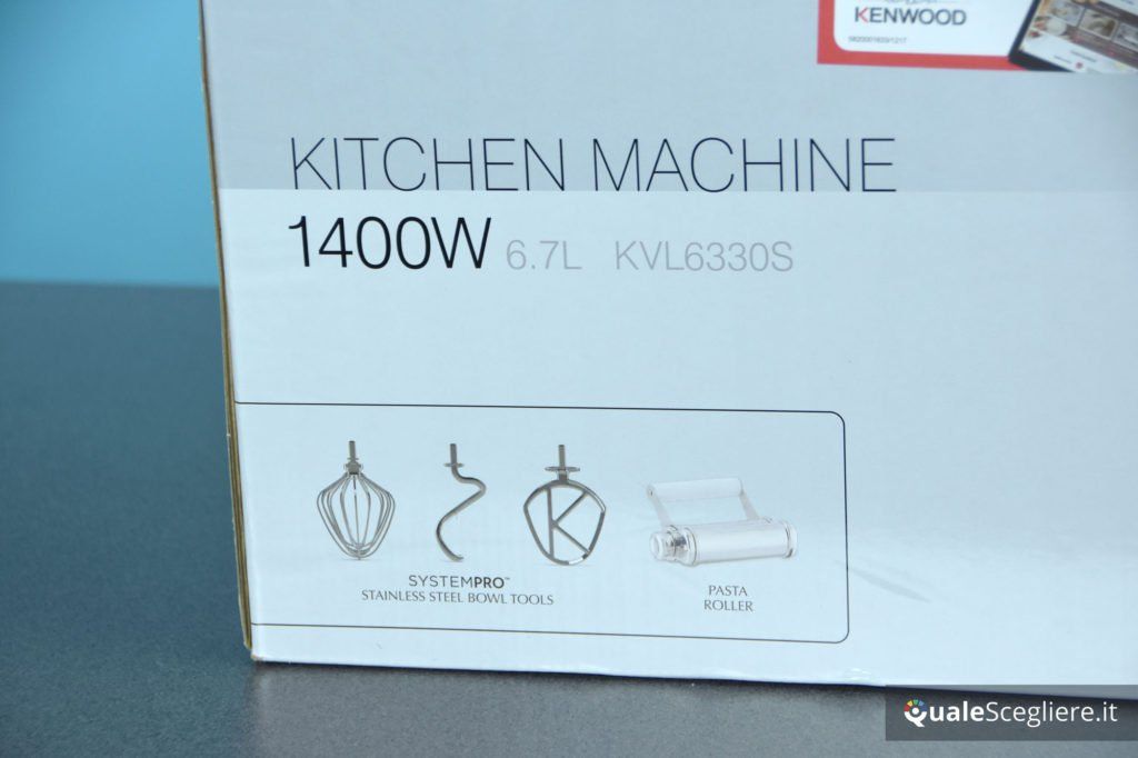 Impastatrice Kenwood KVL6330S Planetaria Chef Elite 1400 W 6.7 Litri  Acciaio - Giotta Elettrodomestici