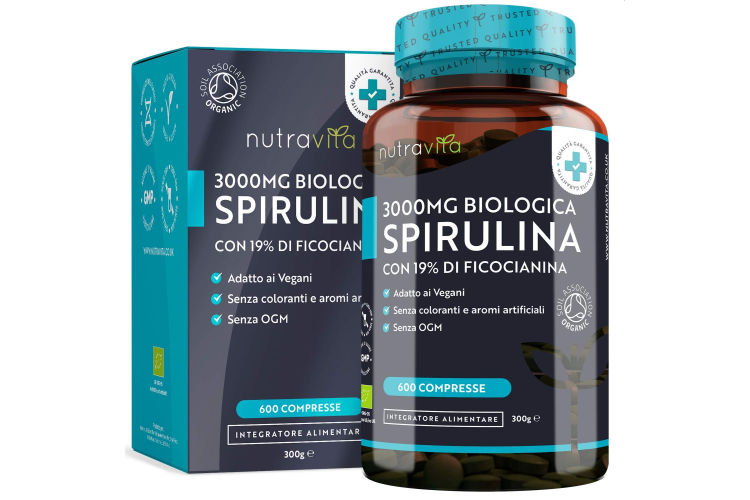 Nutravita Spirulina biologica 500 mg