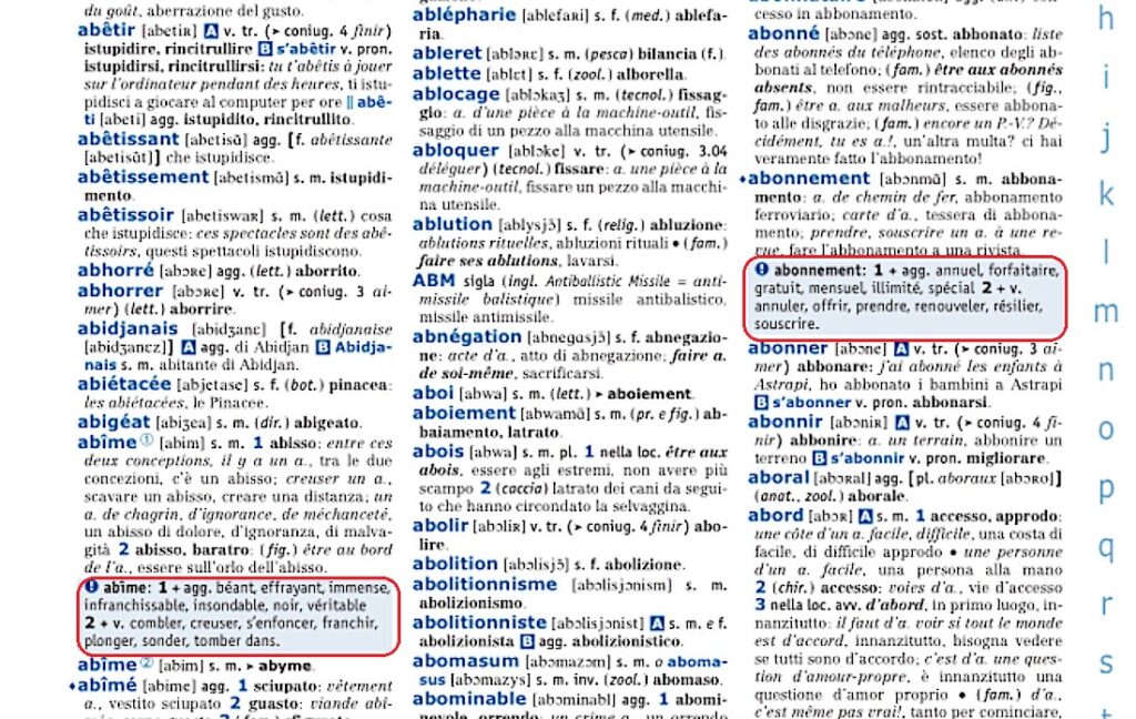 GRANDE DIZIONARIO ITALIANO - FRANCESE SUI DIZIONARII DELL'ACCADEMIA FRANCESE  E DELLA CRUSCA (S.D.)