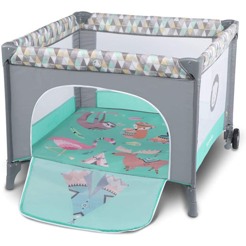 Box per bambini gioco interno ed esterno per 0-4 anni BLUE box pieghevole esagonale con rete traspirante box pieghevole e portatile per bambini 