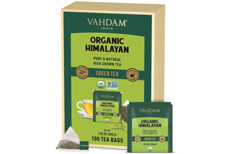 Vahdam Tè verde biologico in foglie dell'Himalaya