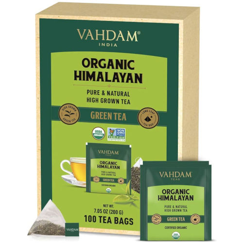 Vahdam Tè verde biologico in foglie dell'Himalaya