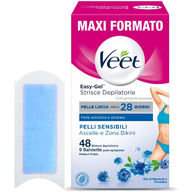 Veet Easy-gel Strisce depilatorie ascelle e bikini