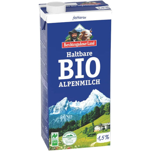 Berchtesgadener Land Latte parzialmente scremato UHT Bio