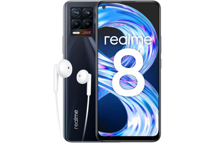 realme 8 128 GB RAM 8 GB cam 64 MP Punk black