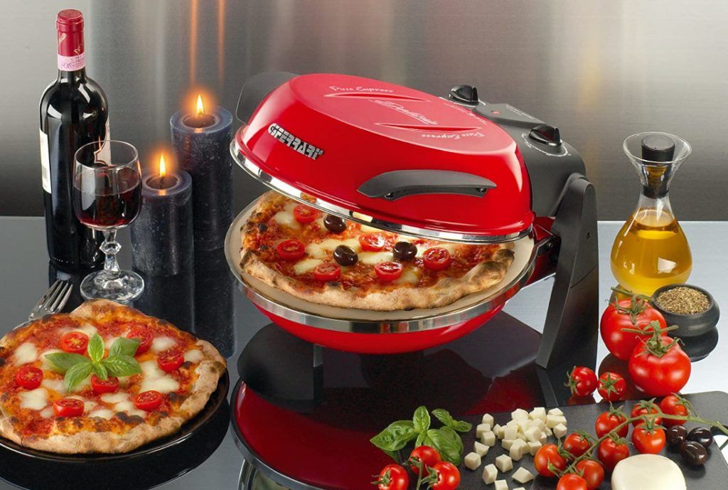 in acciaio inox Forno per pizza per pizza commerciale elettrico 2000 W con 1 camera per pane e prodotti da forno 