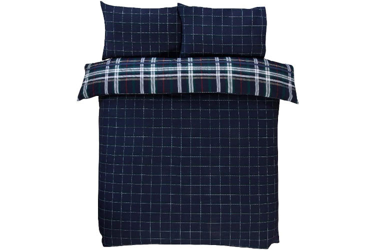 Sleepdown Set copripiumino motivo tartan