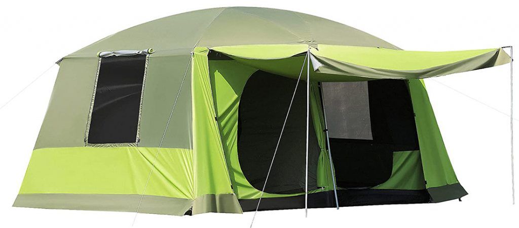 | Verde 270 x 270 cm 2,7 x 2,7 m Tenda della Festa Padiglione Evento PE SORARA Gazebo UV 50+ 7 kg Camping Rifugio per Giardino per Fuori Facile 