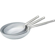 Pentole Agnelli Tris di padelle in alluminio