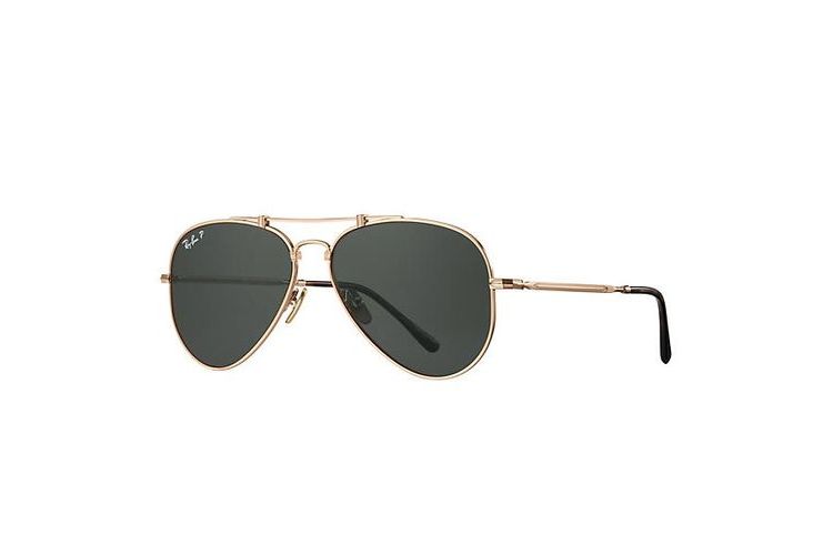 Ray-Ban Aviator Titanium Oro Lenti Grigie