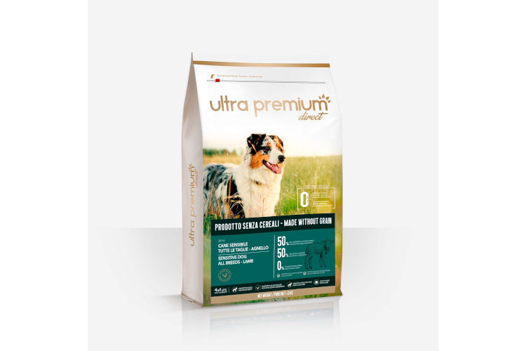 Ultra Premium Direct Agnello senza cereali per cani adulti sensibili 12 kg