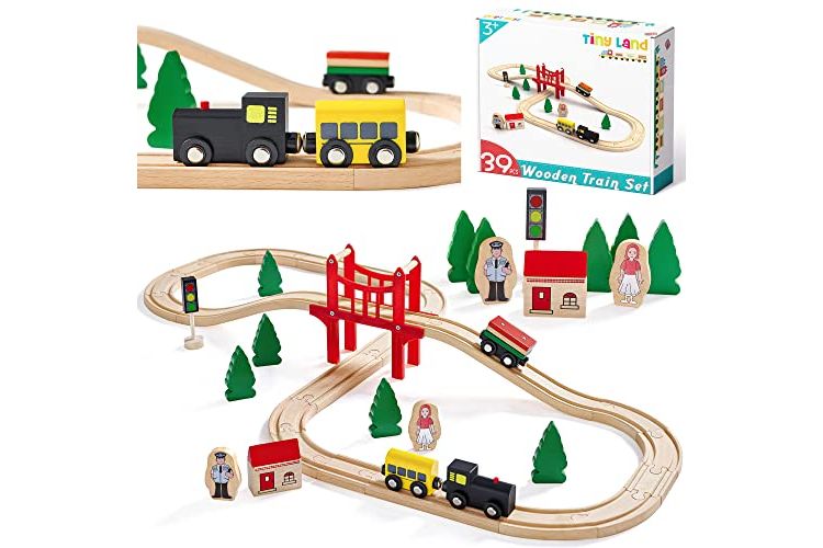 Tiny Land Wooden Train Set WT0001-UK