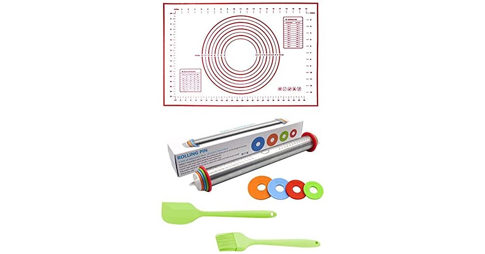 Mastrad F11800 - Mattarello in silicone, antiaderente, senza BPA, 41 cm