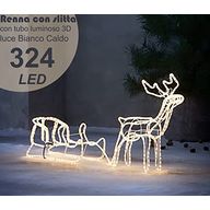 GOVITA Renna luminosa con slitta