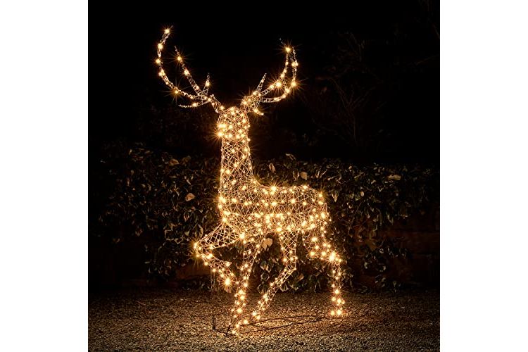 Lights4fun Grande renna luminosa