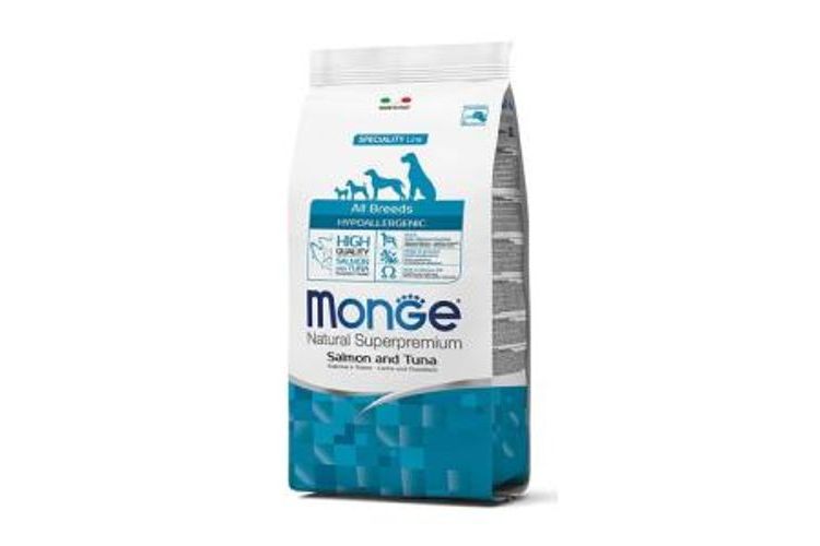 Monge Natural Superpremium Hypoallergenic All Breeds Adult salmone e tonno