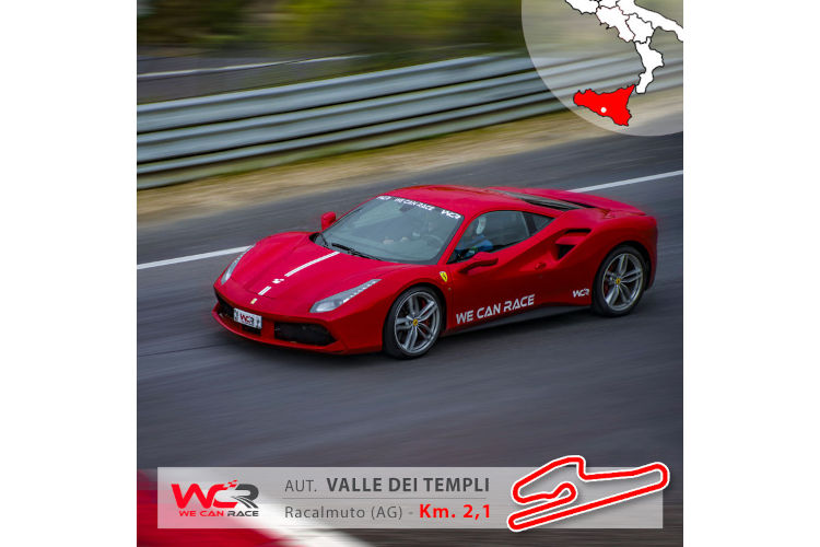 We Can Race Guida una FERRARI 488 GTB da 670cv all’autodromo Valle dei Templi di Racalmuto