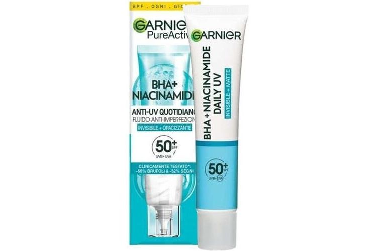Garnier Pureactive Anti-Uv Fluido Quotidiano Anti-Imperfezioni SPF50+