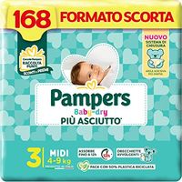 Pampers Baby Dry Midi Formato Scorta