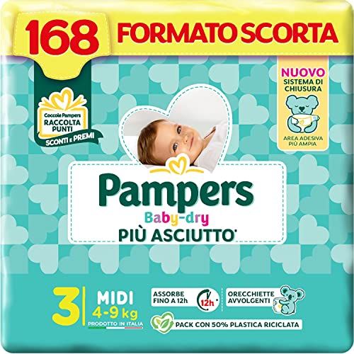 Pampers Baby Dry Midi Formato Scorta