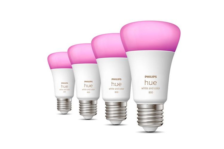 Philips Hue White and color Ambiance - 4 pezzi - Lampadine A60 800