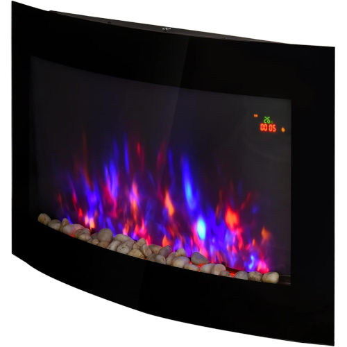 Homcom Camino elettrico da parete