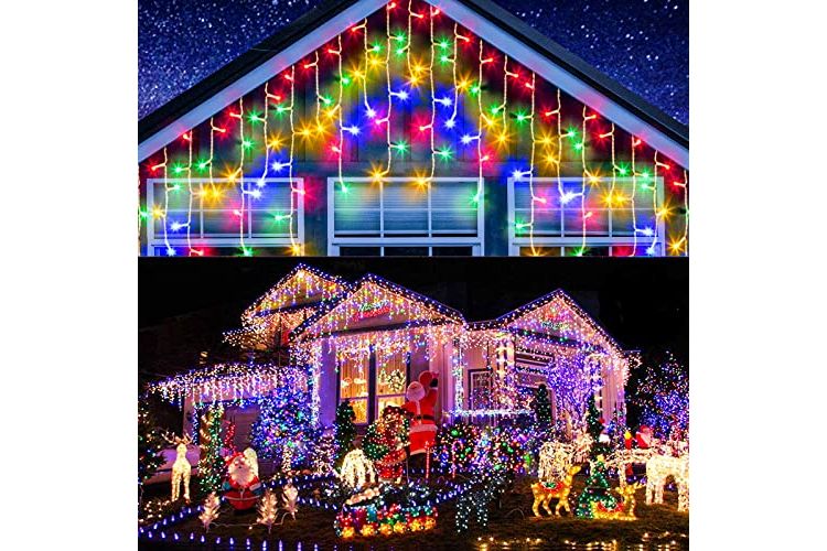 Elegear Luci Natale Esterno Cascata