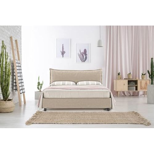 EVERGREENWEB Letto Matrimoniale Contenitore