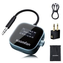 K Vivavoce Senza Fili Per Auto, Adattatore Ricevore 3,5 Mm AUX RCA Audio Receiver Wireless 2 In 1 Transmitter And Receiver Tf Card Mp3 Music Player Support Nfc Connection P 50062080