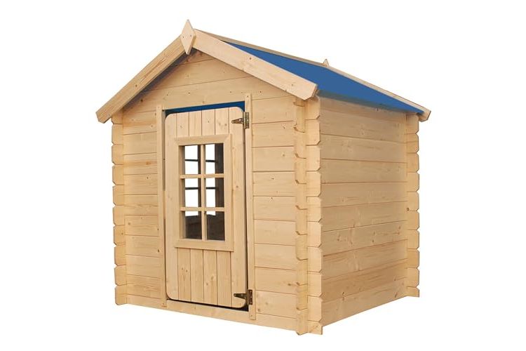 TIMBELA Casetta per Bambini in Legno da Giardino