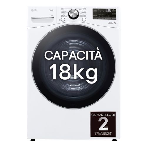 LG Asciugatrice pompa di calore 18 kg RH18U8AVCW