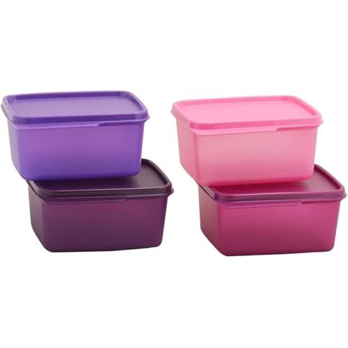 Tupperware Tupin Keep Tab Plastic Container Set