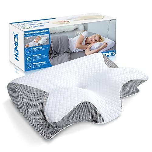HOMCA Cuscino Cervicale, 2 in 1 Cuscino Ergonomico