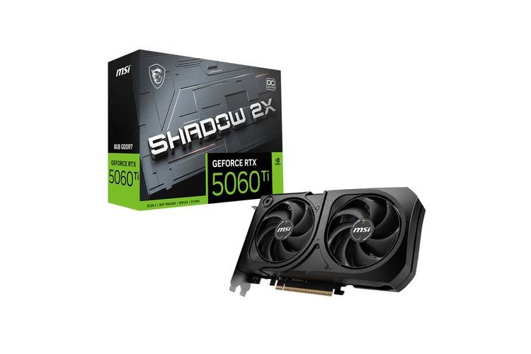 MSI GeForce RTX 5060 Ti 8G Shadow 2X OC Plus