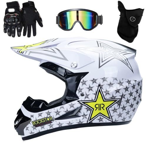 UIGJIOG Casco Da Motocross Per Bambini