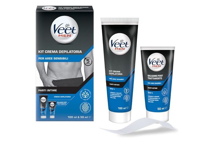Veet Men Kit Depilazione Intima Pelli Sensibili