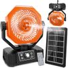 AKOFIC Ventilatore da Campeggio Solare