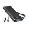 Charmast Power Bank 10000mAh con Cavi Integrati