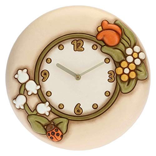 THUN, Orologio da Parete con Coccinella Portafortuna