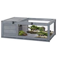 PawHut Terrario Casa per Tartarughe di Terra