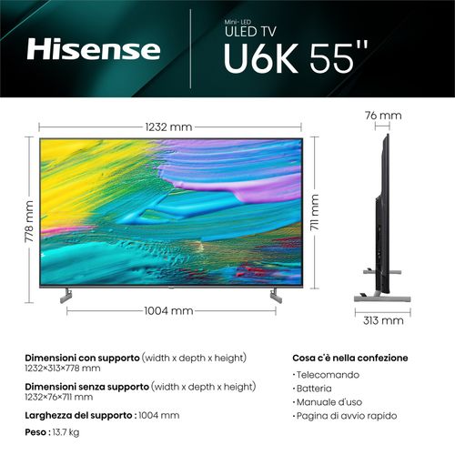 Hisense U6KQ 55"