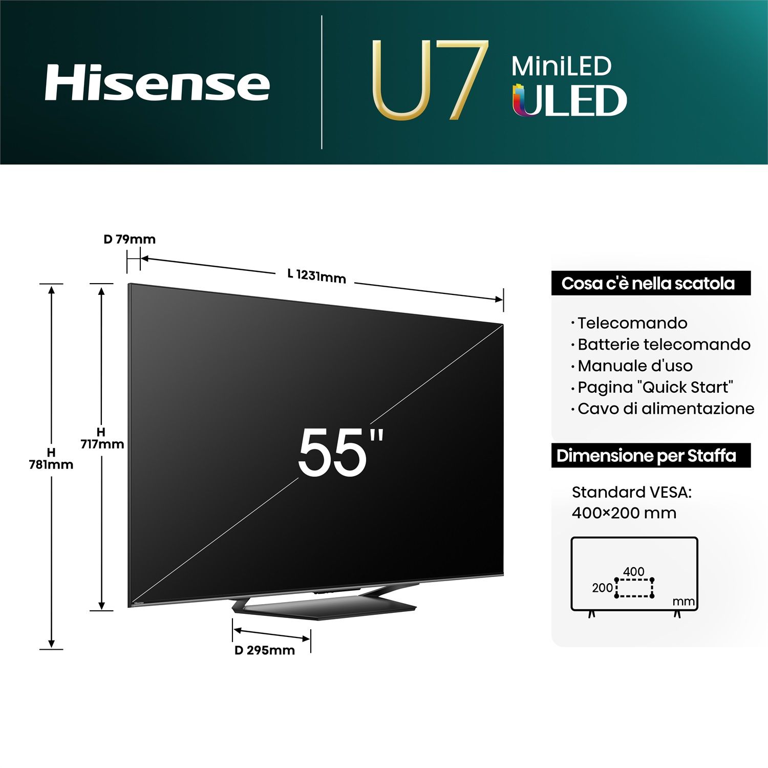 Hisense U7NQ 55