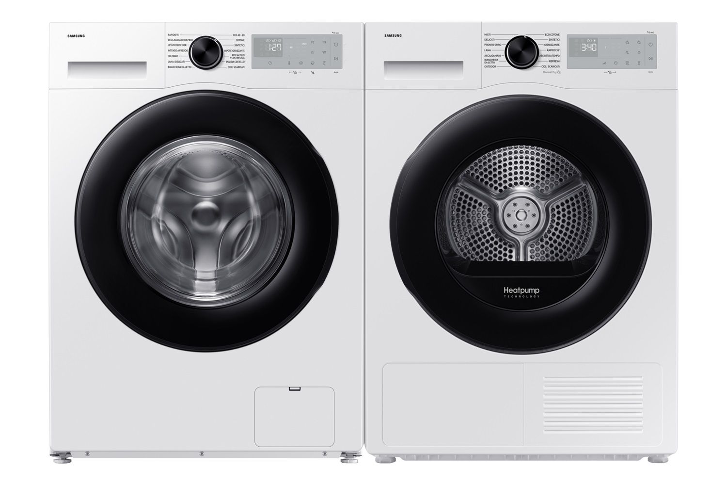 Samsung Asciugatrice pompa di calore 9 kg DV90DG52A0AHET